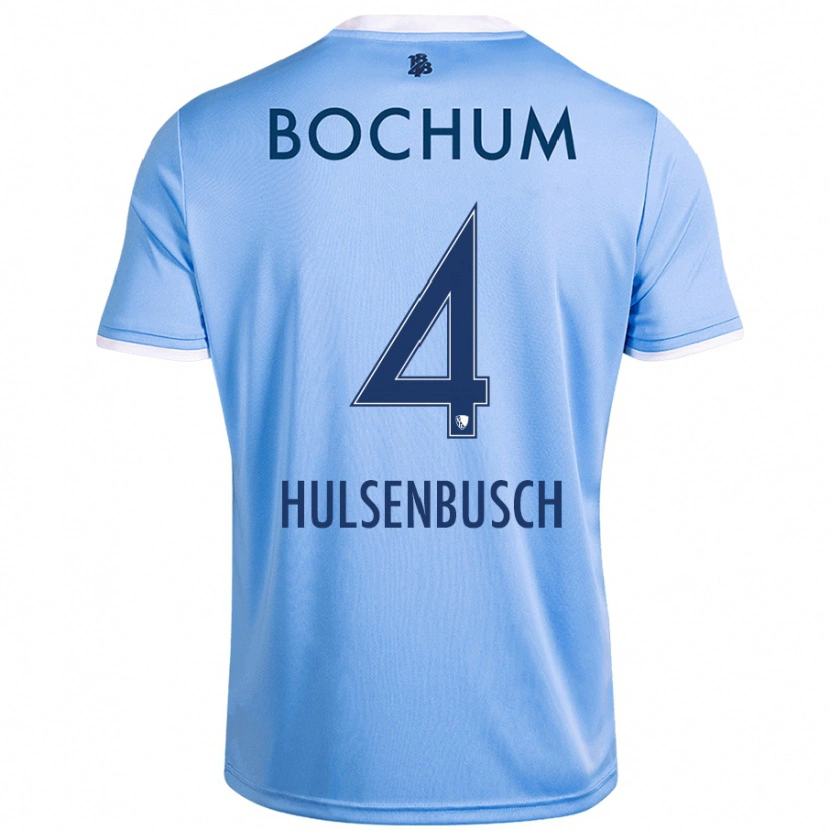 Danxen Kinderen Daniel Hülsenbusch #4 Hemelsblauw Uitshirt Uittenue 2024/25 T-Shirt