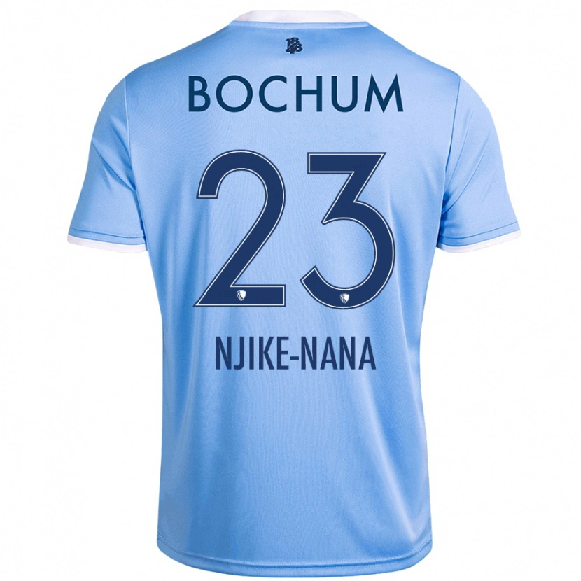 Danxen Kinderen Jean-Philippe Njike-Nana #23 Hemelsblauw Uitshirt Uittenue 2024/25 T-Shirt