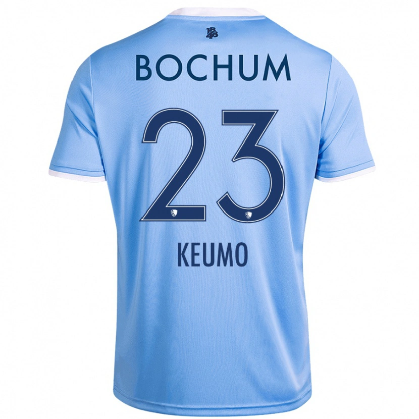 Danxen Kinderen Owono-Darnell Keumo #23 Hemelsblauw Uitshirt Uittenue 2024/25 T-Shirt