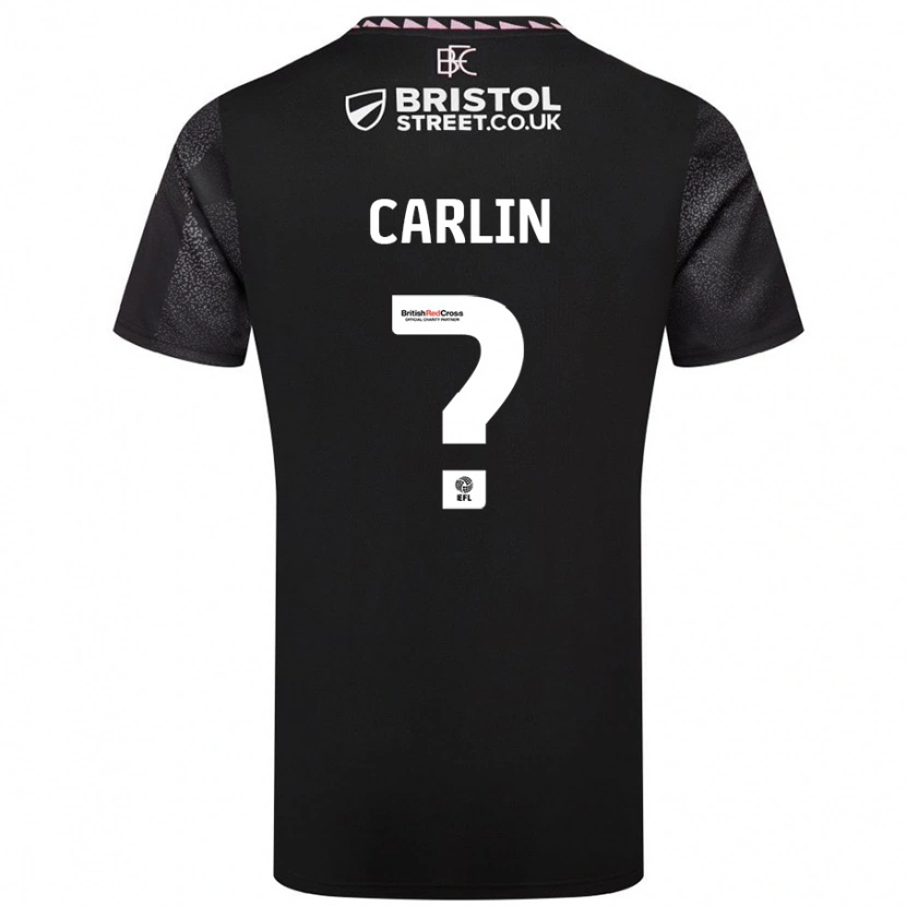 Danxen Kinderen Logan Carlin #0 Zwart Uitshirt Uittenue 2024/25 T-Shirt