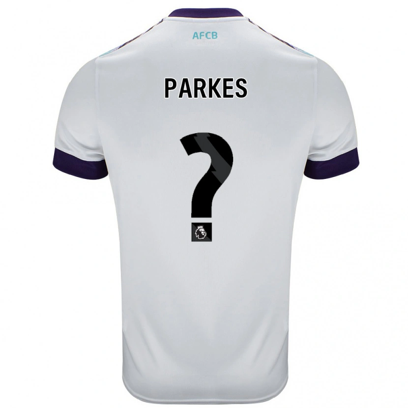 Danxen Kinderen Sonny Parkes #0 Wit Groen Paars Uitshirt Uittenue 2024/25 T-Shirt