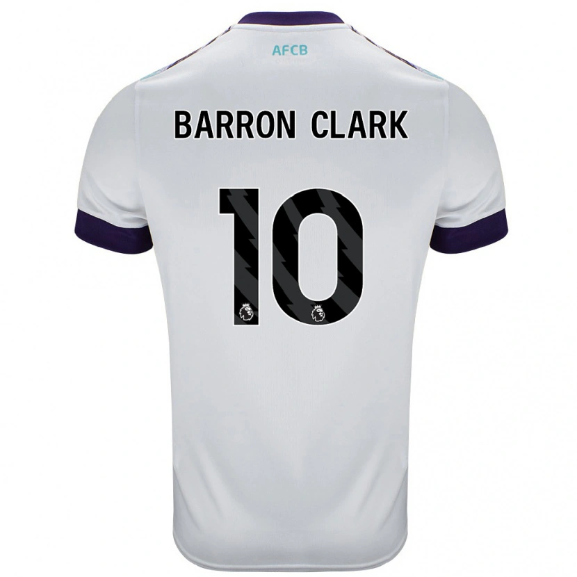 Danxen Kinderen Molly Barron-Clark #10 Wit Groen Paars Uitshirt Uittenue 2024/25 T-Shirt