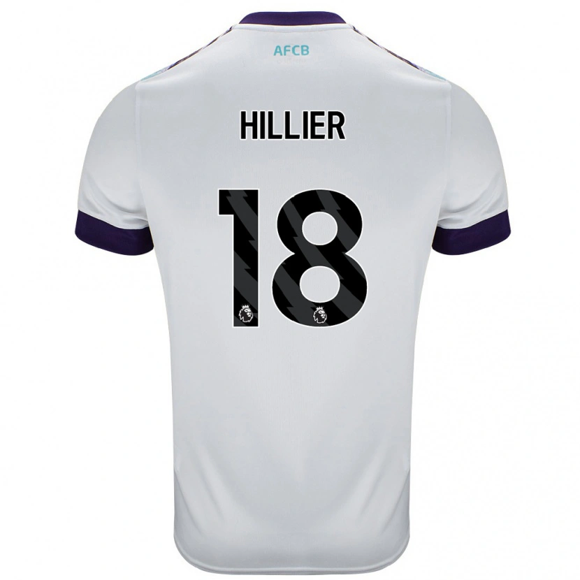 Danxen Kinderen Gemma Hillier #18 Wit Groen Paars Uitshirt Uittenue 2024/25 T-Shirt