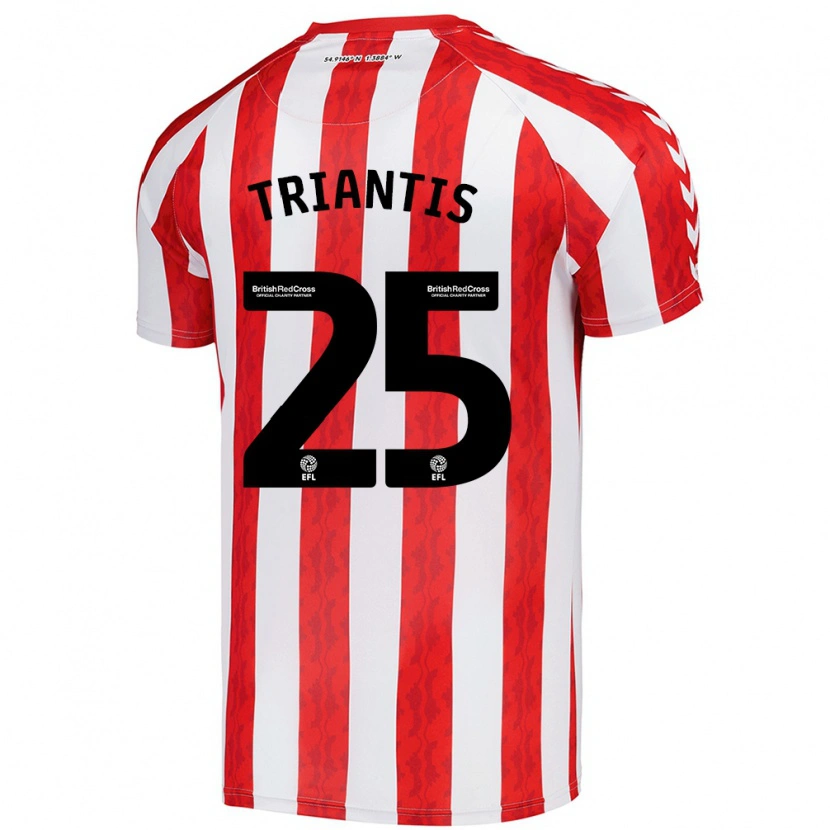 Danxen Heren Nectarios Triantis #25 Rood Wit Thuisshirt Thuistenue 2024/25 T-Shirt