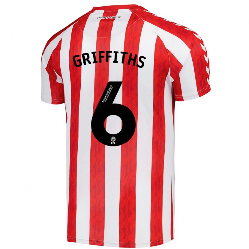 Danxen Heren Louise Griffiths #6 Rood Wit Thuisshirt Thuistenue 2024/25 T-Shirt