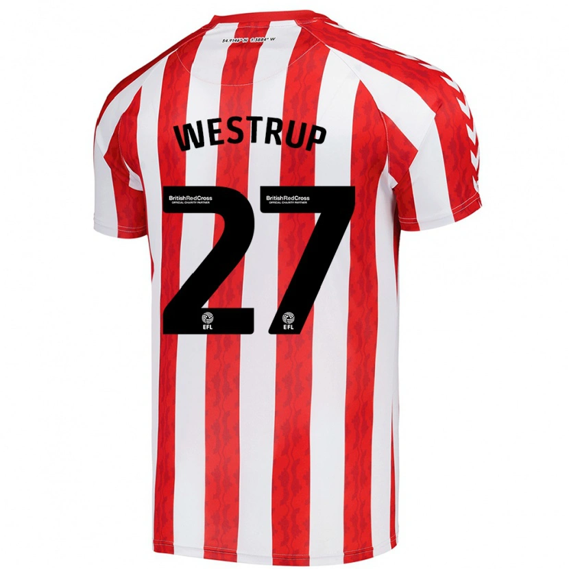 Danxen Heren Brianna Westrup #27 Rood Wit Thuisshirt Thuistenue 2024/25 T-Shirt