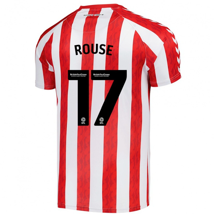 Danxen Heren Mollie Rouse #17 Rood Wit Thuisshirt Thuistenue 2024/25 T-Shirt