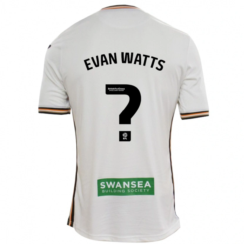 Danxen Heren Evan Watts #0 Wit Thuisshirt Thuistenue 2024/25 T-Shirt