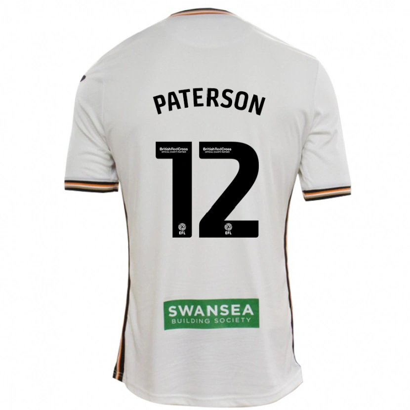 Danxen Heren Jamie Paterson #12 Wit Thuisshirt Thuistenue 2024/25 T-Shirt