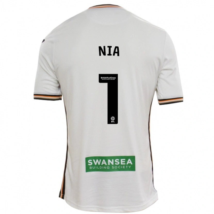 Danxen Heren Ffion Rees Nia #1 Wit Thuisshirt Thuistenue 2024/25 T-Shirt