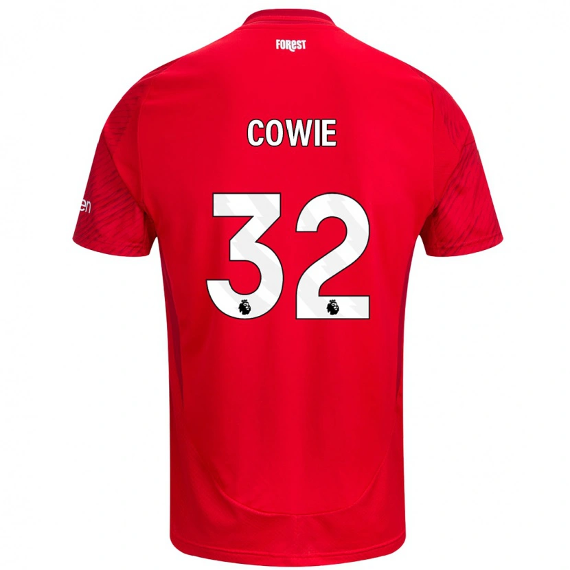 Danxen Heren Abi Cowie #32 Rood Wit Thuisshirt Thuistenue 2024/25 T-Shirt