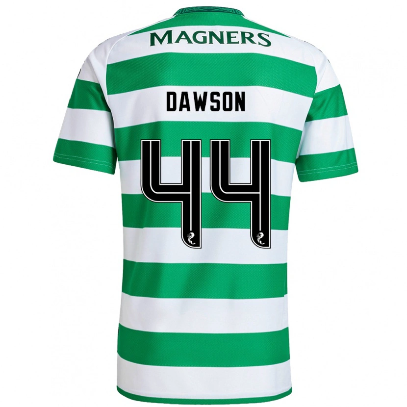 Danxen Heren Joey Dawson #44 Groen Wit Thuisshirt Thuistenue 2024/25 T-Shirt