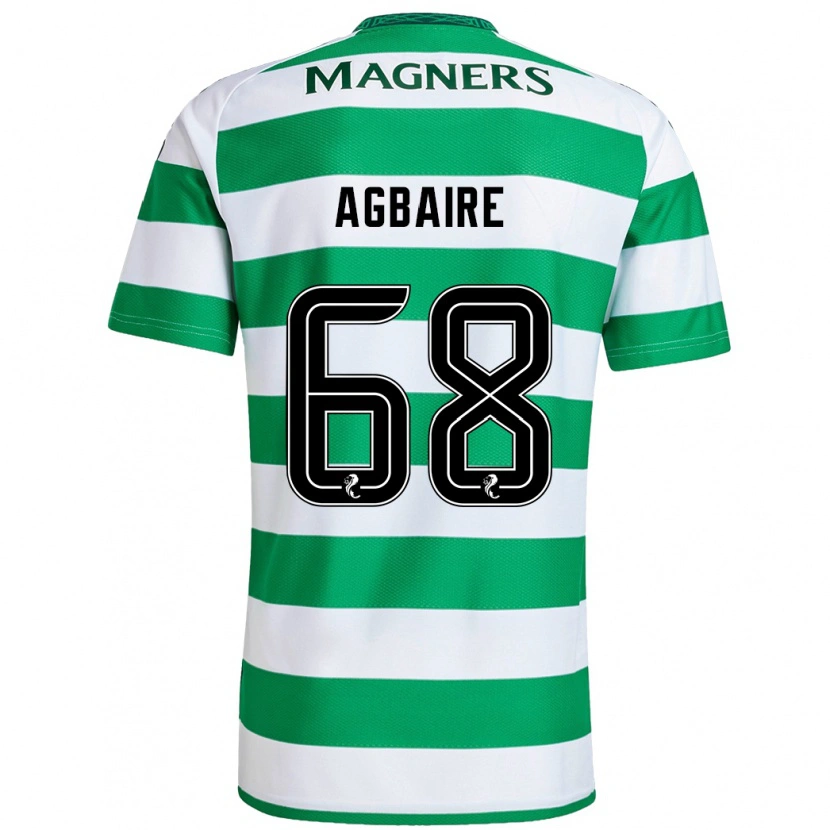 Danxen Heren Lenny Agbaire #68 Groen Wit Thuisshirt Thuistenue 2024/25 T-Shirt