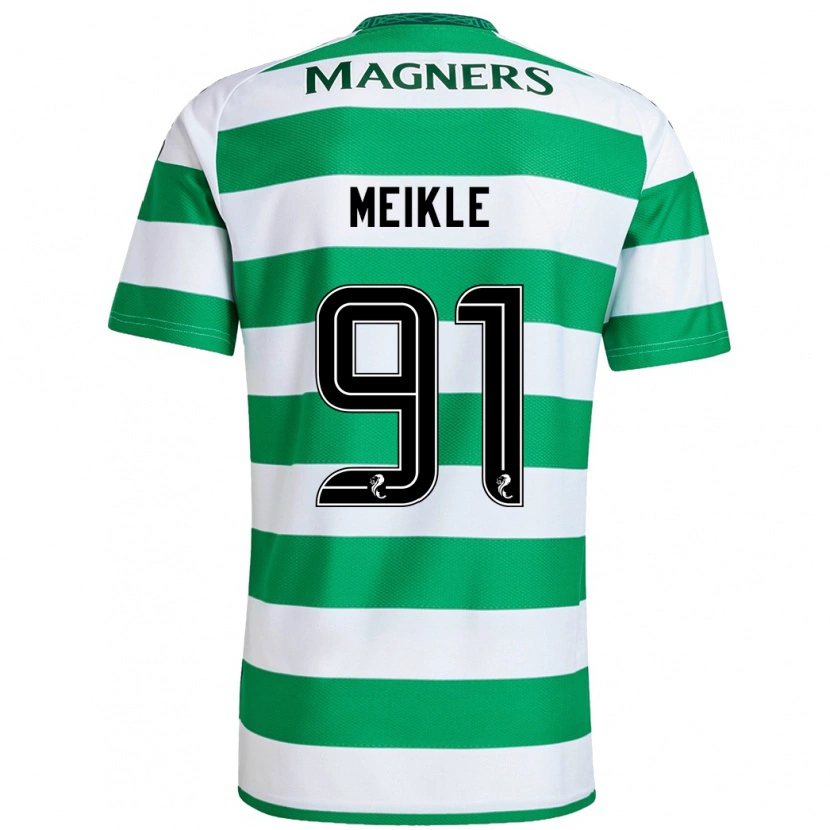 Danxen Heren Jamie Meikle #91 Groen Wit Thuisshirt Thuistenue 2024/25 T-Shirt