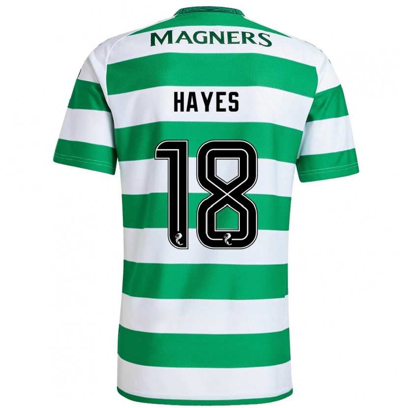 Danxen Heren Caitlin Hayes #18 Groen Wit Thuisshirt Thuistenue 2024/25 T-Shirt