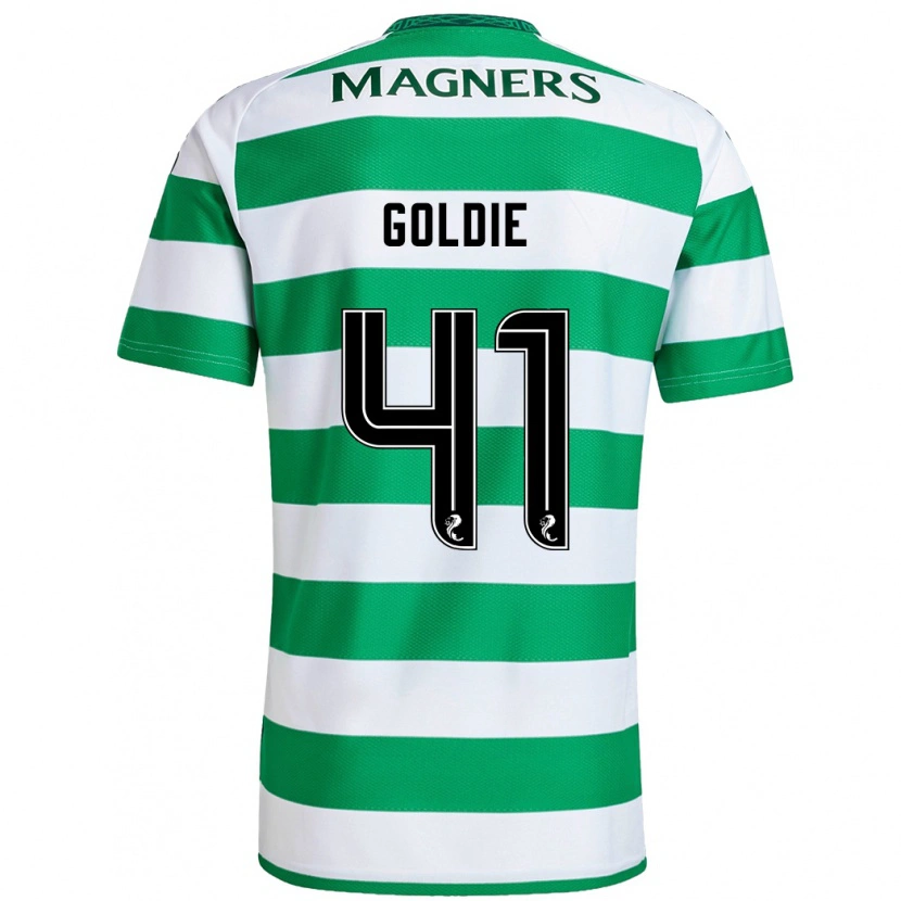 Danxen Heren Clare Goldie #41 Groen Wit Thuisshirt Thuistenue 2024/25 T-Shirt