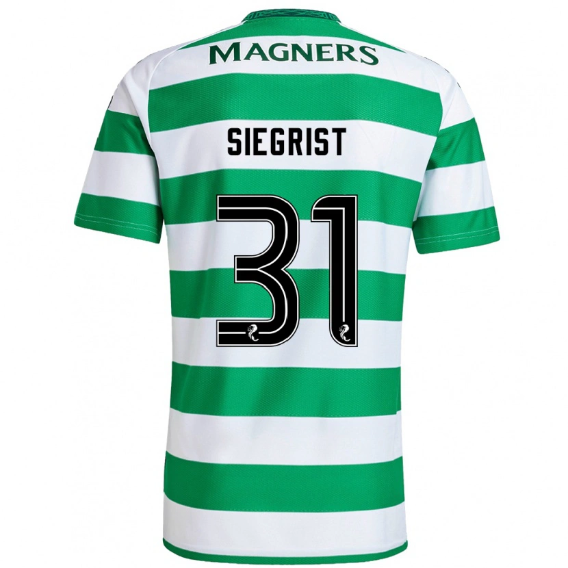 Danxen Heren Benjamin Siegrist #31 Groen Wit Thuisshirt Thuistenue 2024/25 T-Shirt