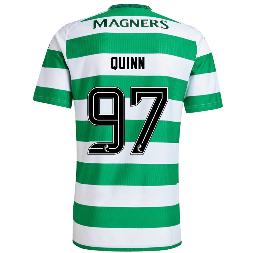 Danxen Heren Ben Quinn #97 Groen Wit Thuisshirt Thuistenue 2024/25 T-Shirt