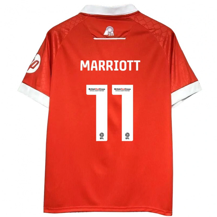 Danxen Heren Jack Marriott #11 Rood Wit Thuisshirt Thuistenue 2024/25 T-Shirt