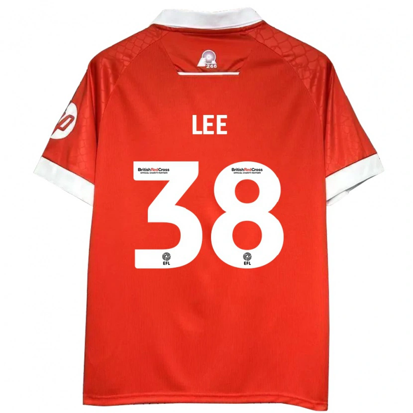 Danxen Heren Elliot Lee #38 Rood Wit Thuisshirt Thuistenue 2024/25 T-Shirt