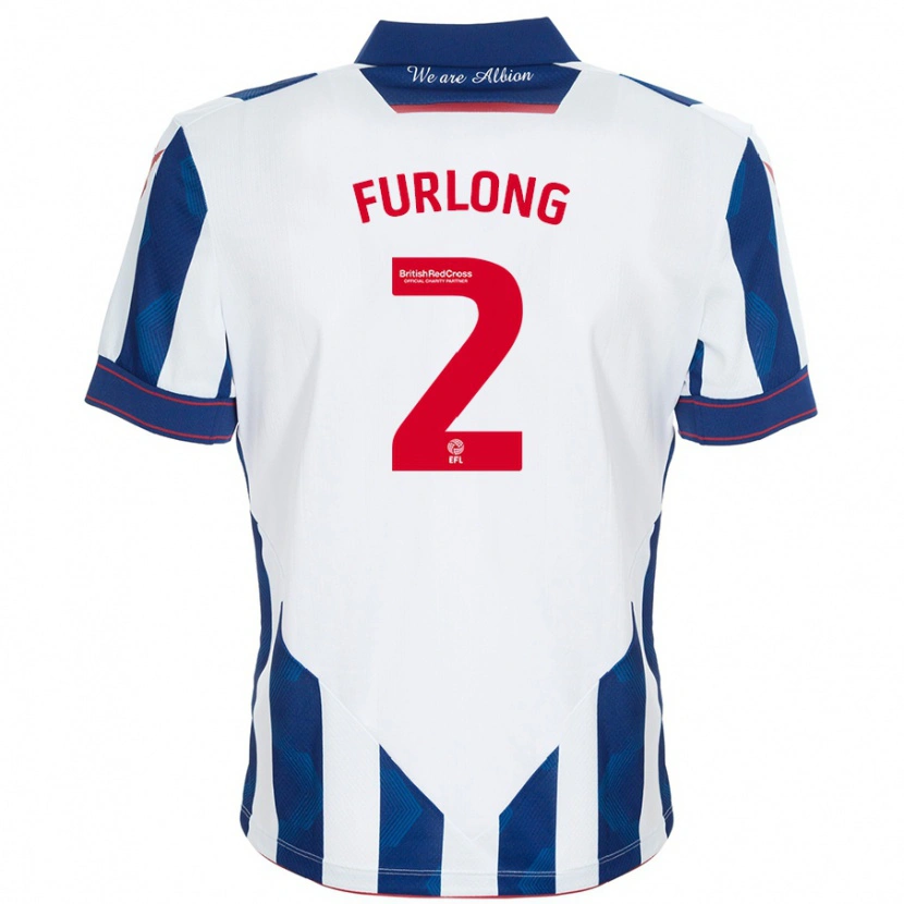 Danxen Heren Darnell Furlong #2 Wit Donkerblauw Thuisshirt Thuistenue 2024/25 T-Shirt