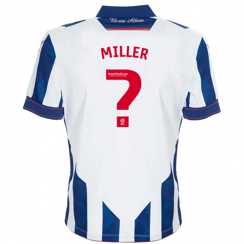 Danxen Heren Anna Miller #0 Wit Donkerblauw Thuisshirt Thuistenue 2024/25 T-Shirt