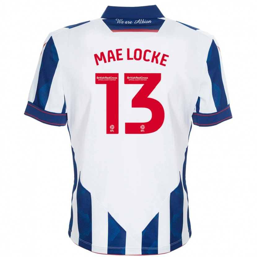 Danxen Heren Ellie Mae Locke #13 Wit Donkerblauw Thuisshirt Thuistenue 2024/25 T-Shirt