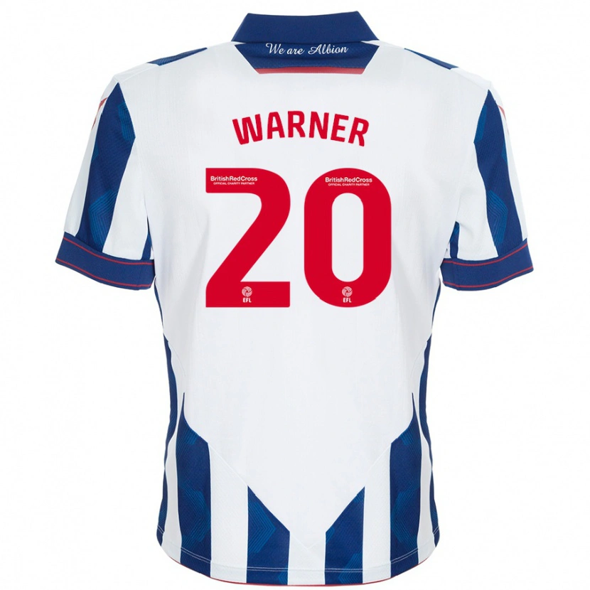 Danxen Heren Phoebe Warner #20 Wit Donkerblauw Thuisshirt Thuistenue 2024/25 T-Shirt