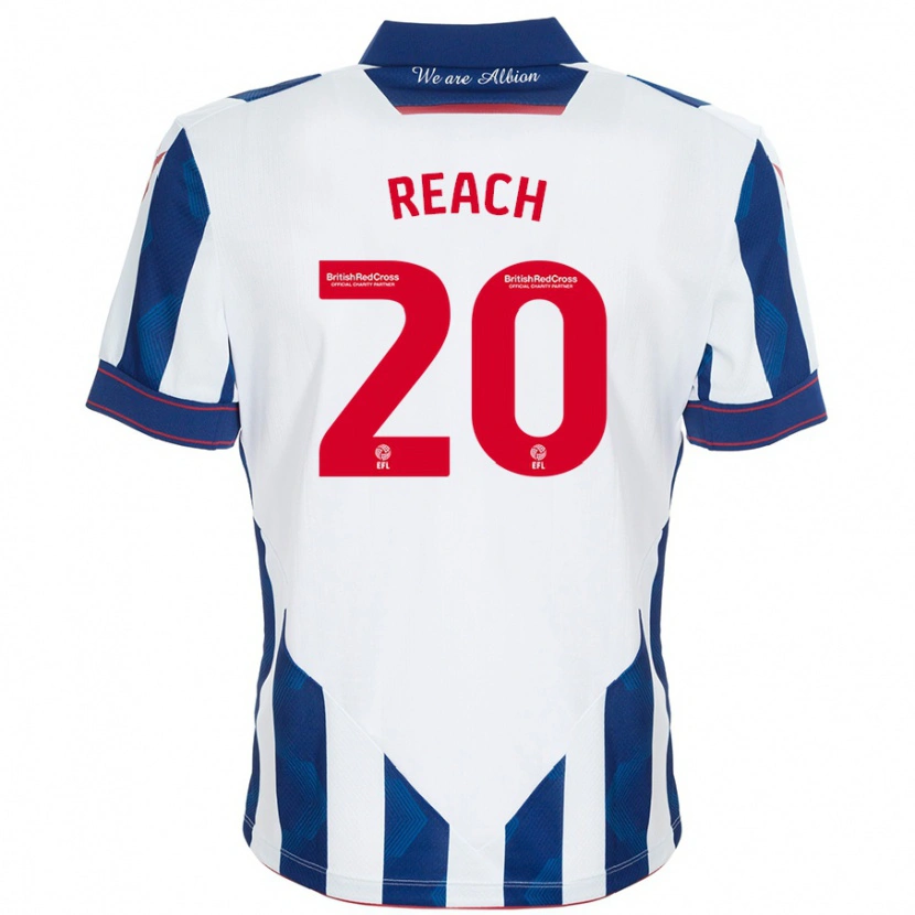 Danxen Heren Adam Reach #20 Wit Donkerblauw Thuisshirt Thuistenue 2024/25 T-Shirt