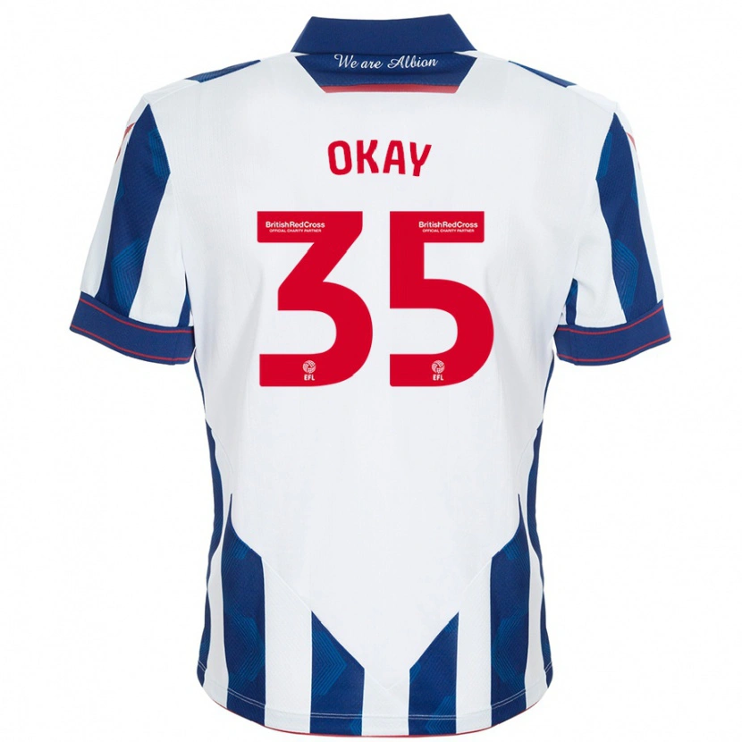 Danxen Heren Okay Yokuşlu #35 Wit Donkerblauw Thuisshirt Thuistenue 2024/25 T-Shirt