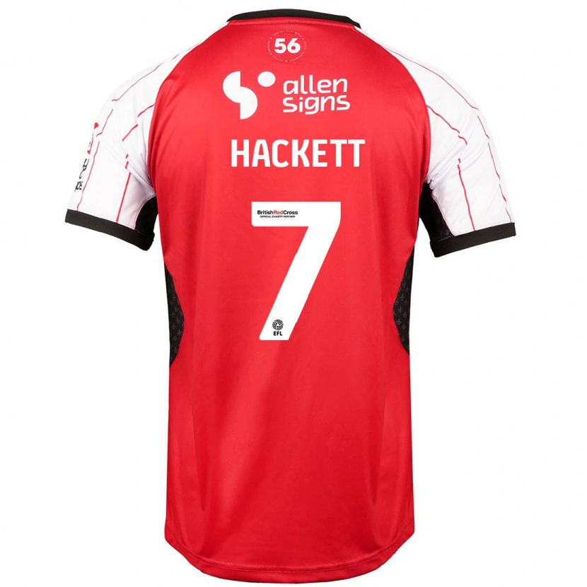 Danxen Heren Reeco Hackett #7 Wit Thuisshirt Thuistenue 2024/25 T-Shirt