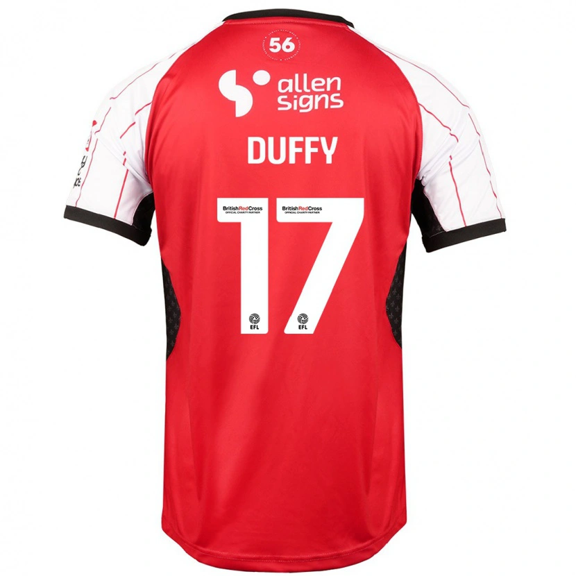 Danxen Heren Dylan Duffy #17 Wit Thuisshirt Thuistenue 2024/25 T-Shirt