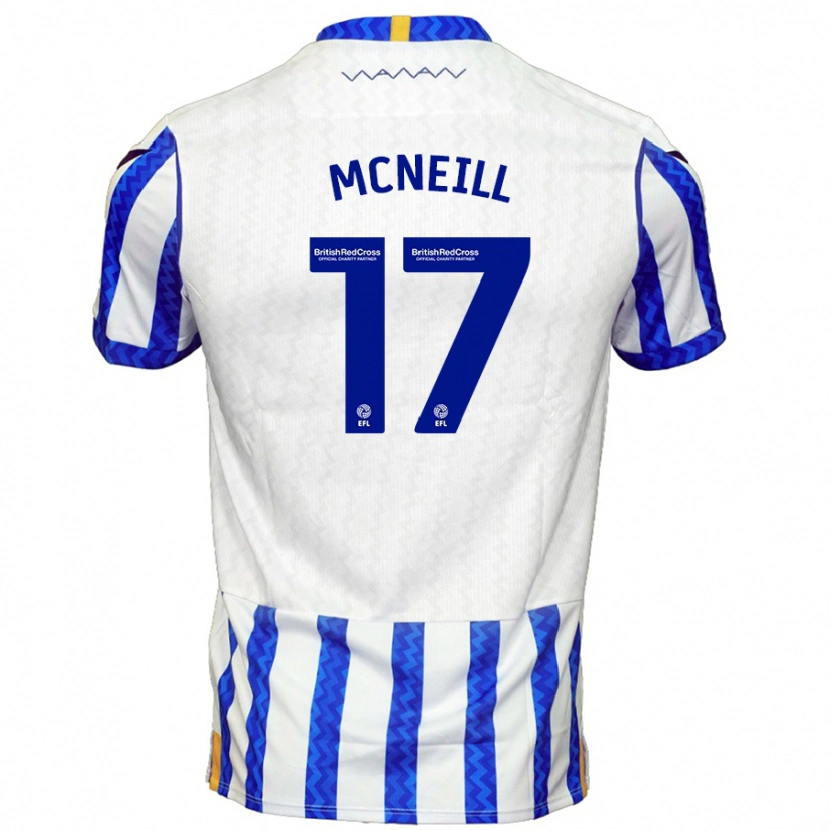 Danxen Heren Charlie Mcneill #17 Blauw Wit Thuisshirt Thuistenue 2024/25 T-Shirt