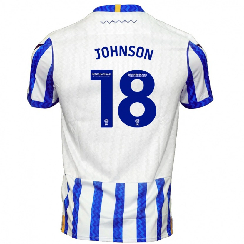 Danxen Heren Marvin Johnson #18 Blauw Wit Thuisshirt Thuistenue 2024/25 T-Shirt