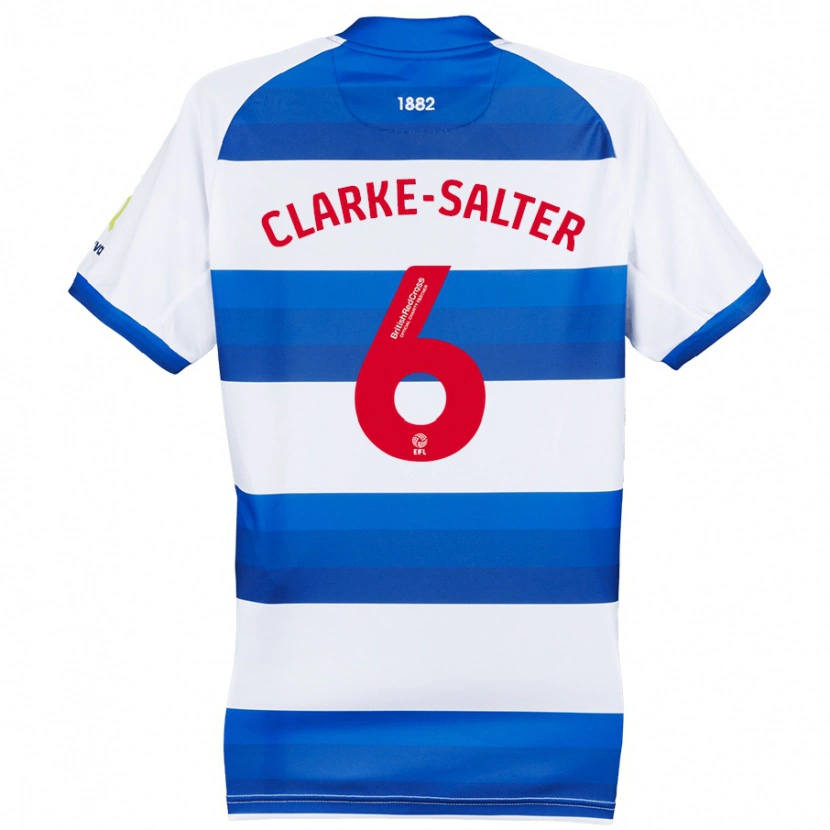 Danxen Heren Jake Clarke-Salter #6 Wit Blauw Thuisshirt Thuistenue 2024/25 T-Shirt