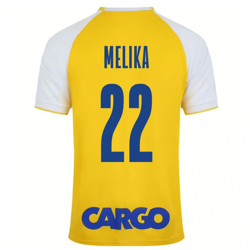 Danxen Heren Ofek Melika #22 Geel Wit Thuisshirt Thuistenue 2024/25 T-Shirt