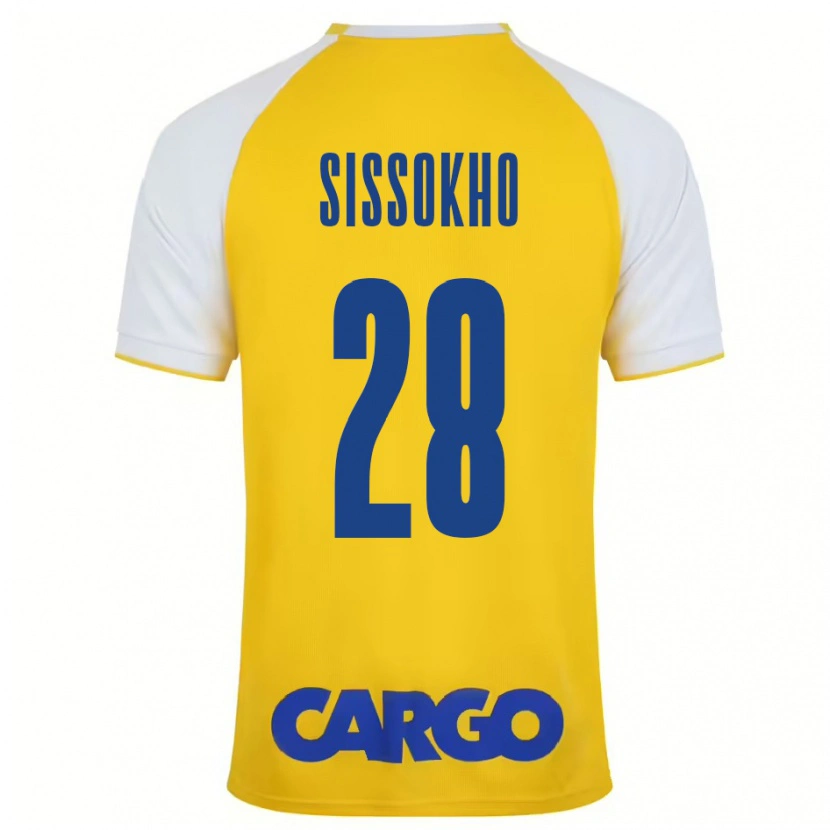 Danxen Heren Issouf Sissokho #28 Geel Wit Thuisshirt Thuistenue 2024/25 T-Shirt