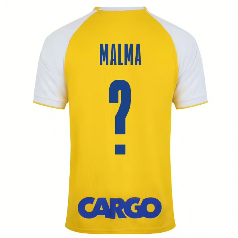 Danxen Heren Itay Malma #0 Geel Wit Thuisshirt Thuistenue 2024/25 T-Shirt