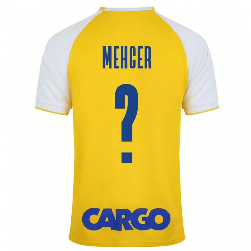 Danxen Heren Itay Mehger #0 Geel Wit Thuisshirt Thuistenue 2024/25 T-Shirt