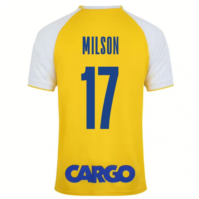 Danxen Heren Milson #17 Geel Wit Thuisshirt Thuistenue 2024/25 T-Shirt