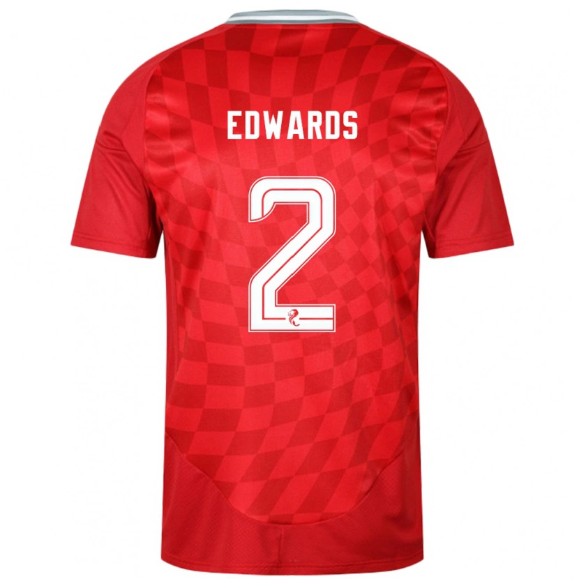 Danxen Heren Lois Edwards #2 Rood Thuisshirt Thuistenue 2024/25 T-Shirt