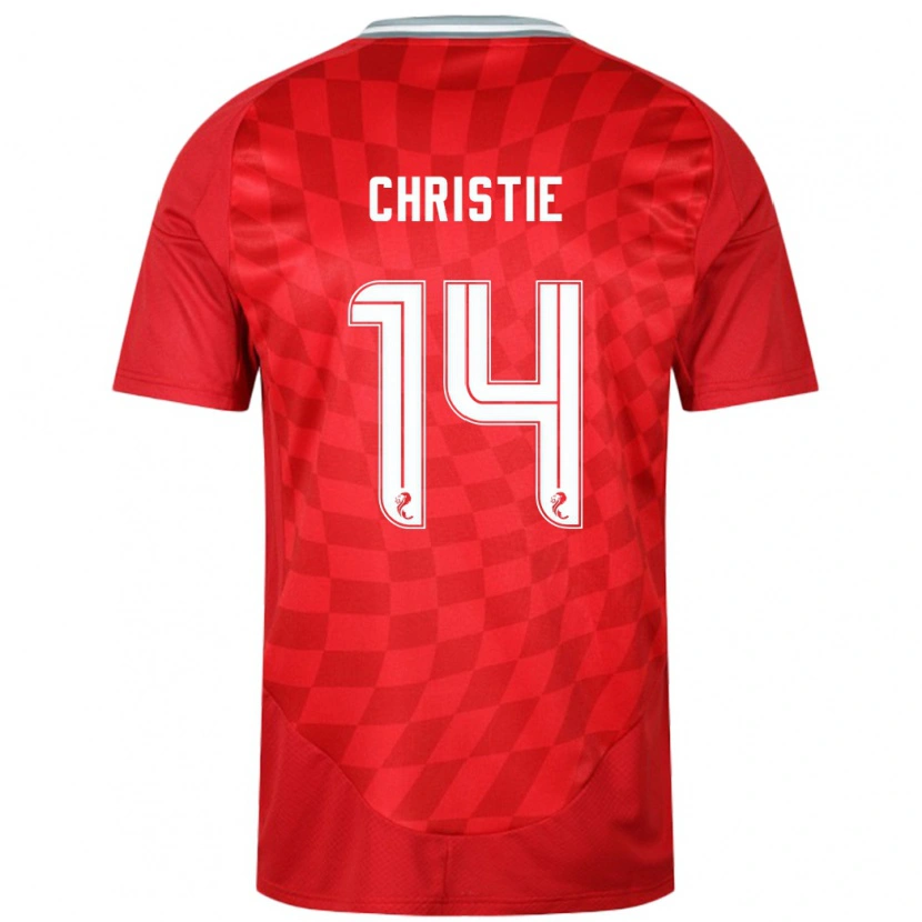 Danxen Heren Mya Christie #14 Rood Thuisshirt Thuistenue 2024/25 T-Shirt