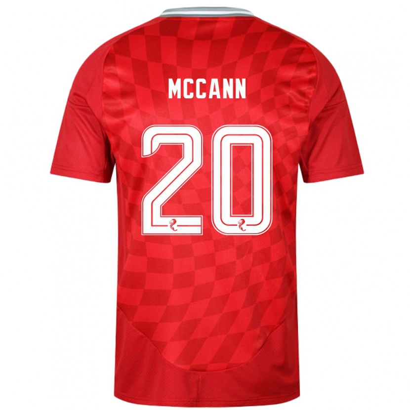 Danxen Heren Annalisa Mccann #20 Rood Thuisshirt Thuistenue 2024/25 T-Shirt