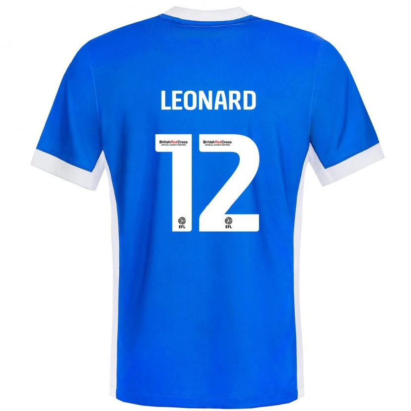 Danxen Heren Marc Leonard #12 Blauw Wit Thuisshirt Thuistenue 2024/25 T-Shirt