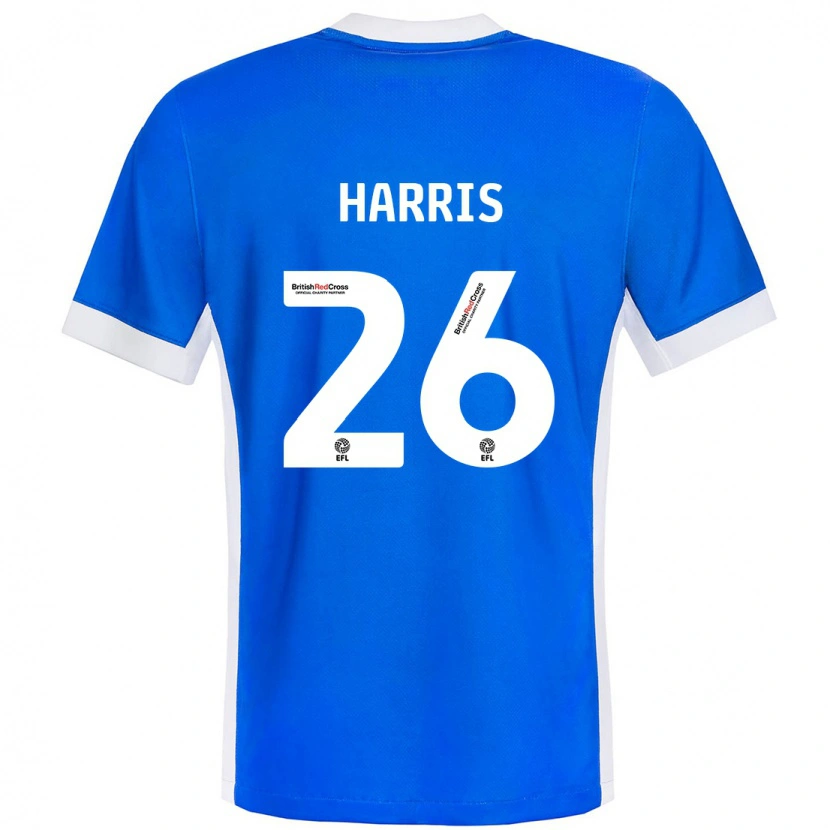 Danxen Heren Luke Harris #26 Blauw Wit Thuisshirt Thuistenue 2024/25 T-Shirt