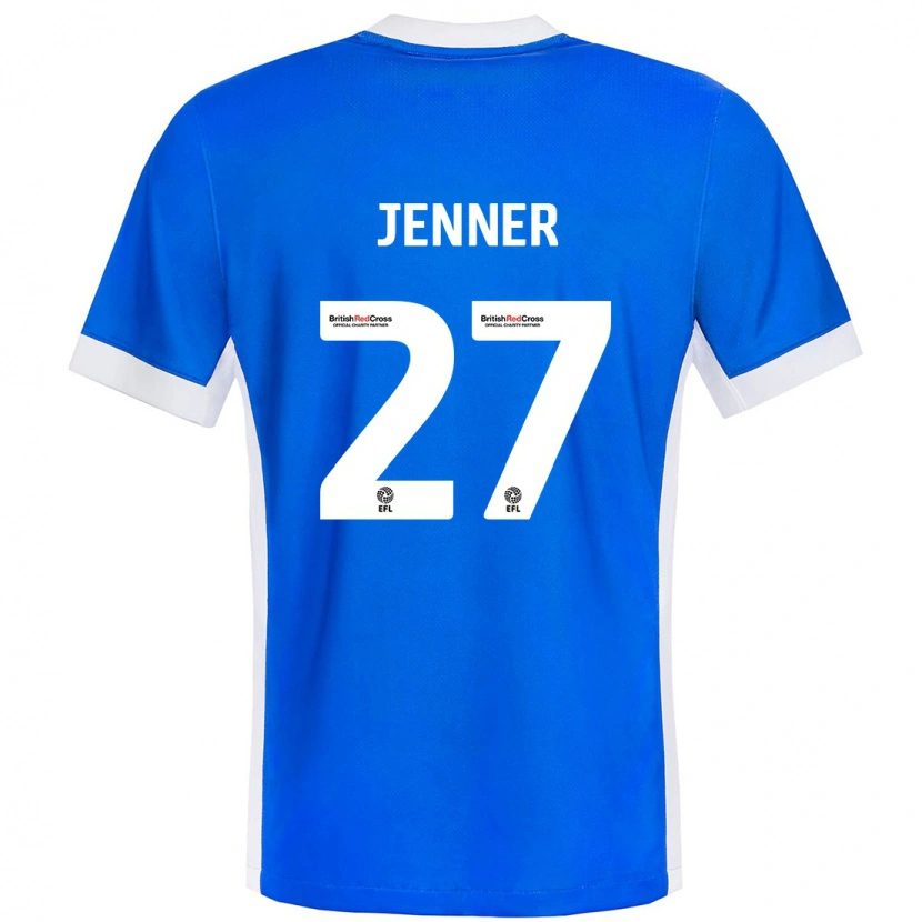 Danxen Heren Abbi Jenner #27 Blauw Wit Thuisshirt Thuistenue 2024/25 T-Shirt