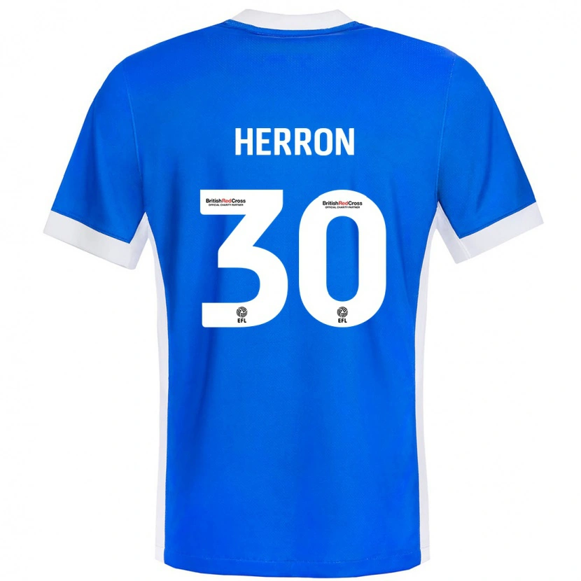 Danxen Heren Neve Herron #30 Blauw Wit Thuisshirt Thuistenue 2024/25 T-Shirt