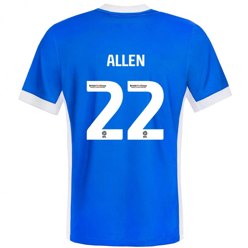 Danxen Heren Remi Allen #22 Blauw Wit Thuisshirt Thuistenue 2024/25 T-Shirt