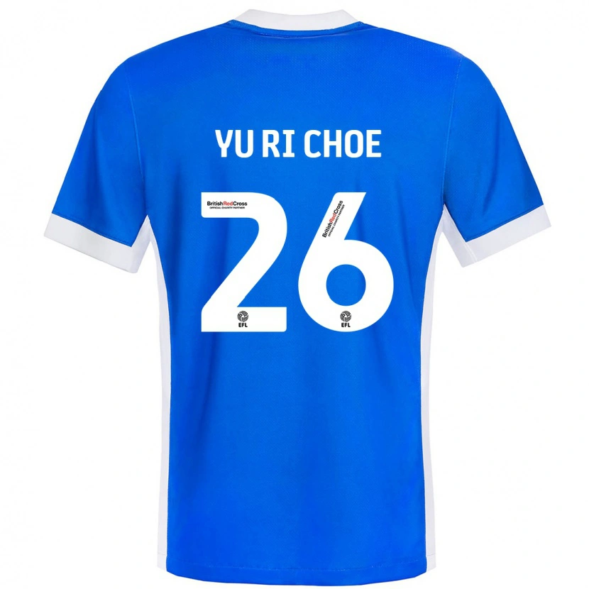 Danxen Heren Yu-Ri Choe #26 Blauw Wit Thuisshirt Thuistenue 2024/25 T-Shirt