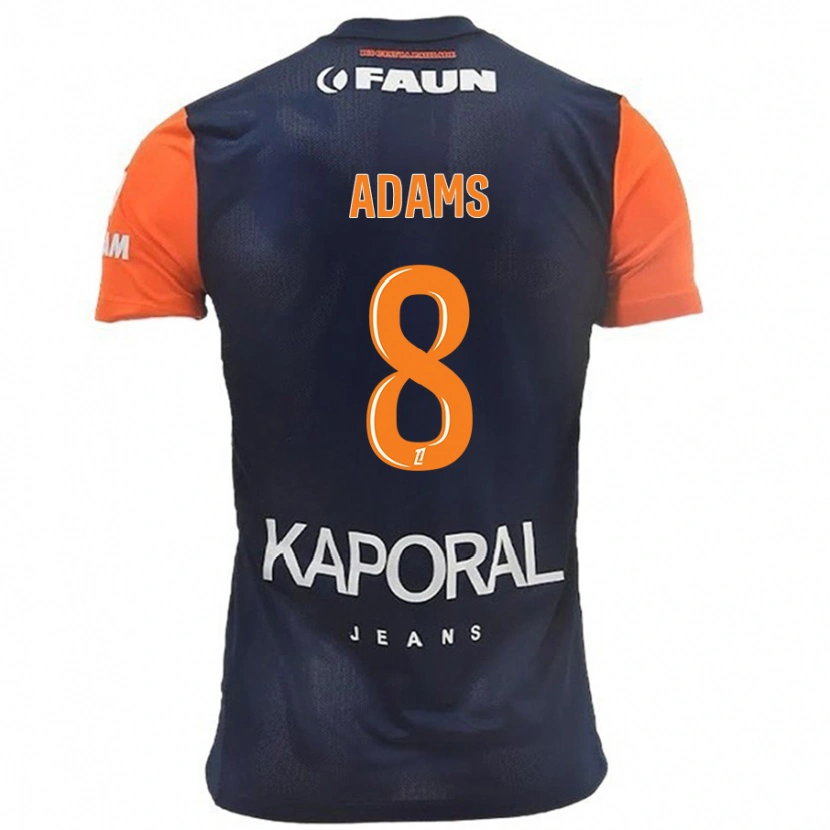 Danxen Heren Akor Adams #8 Marineblauw Oranje Thuisshirt Thuistenue 2024/25 T-Shirt